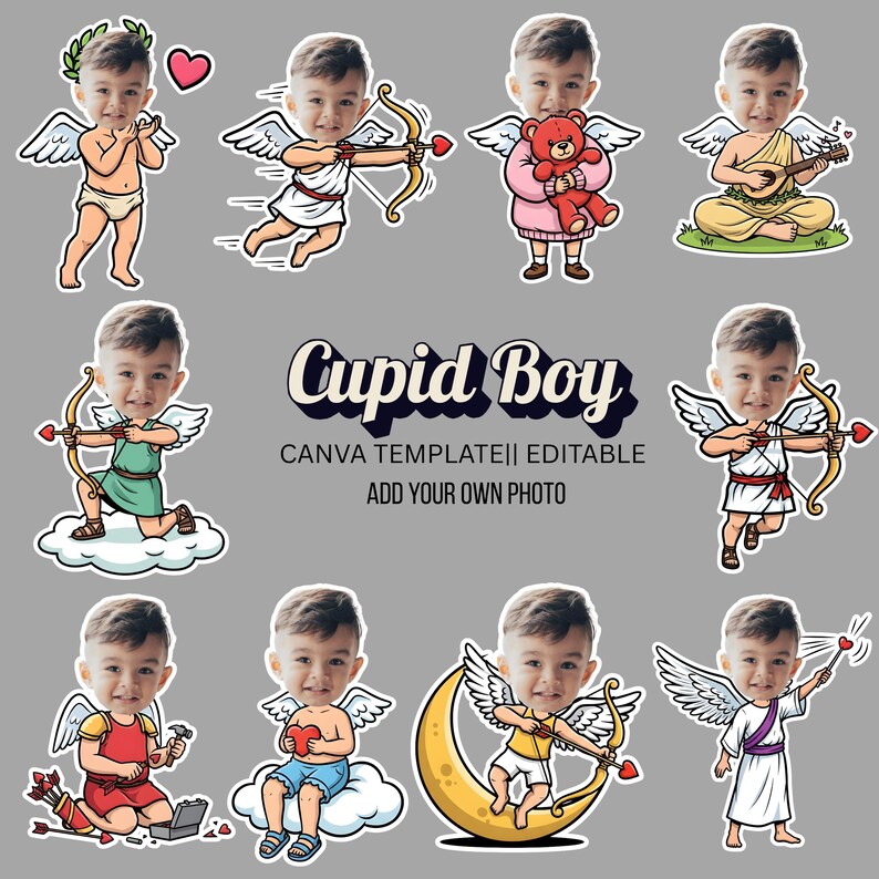 Cupid Valentine Days | Add Your Own Face | Cupid Custom Photo | DIY ...