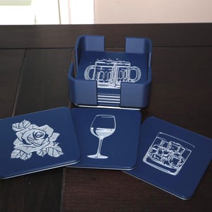 Deluxe Stacking Drink Coasters -  3d Printed