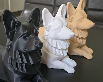 Corgi Dog - Elegant 3D Printed Home Decor