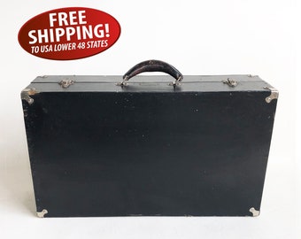 Amsterdam Printing Co. Salesman's Case, 1940s Sample Trunk, Suitcase, Up-cycled Curio Shelf, Craft Storage