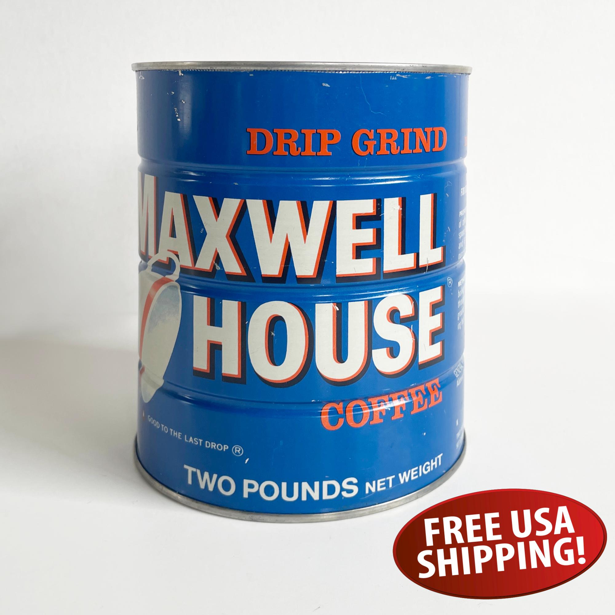 Vintage Maxwell House Coffee Canister - Etsy