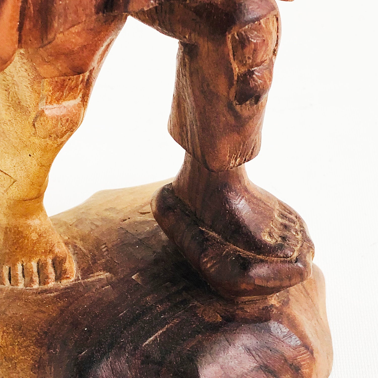 Vintage Hand geschnitzte hölzerne Figur Wandern Pilger | Etsy