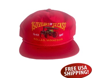 RARE J.I. Case Tractor Hat: Autographed, 150 Year Anniversary, Farmer Cap