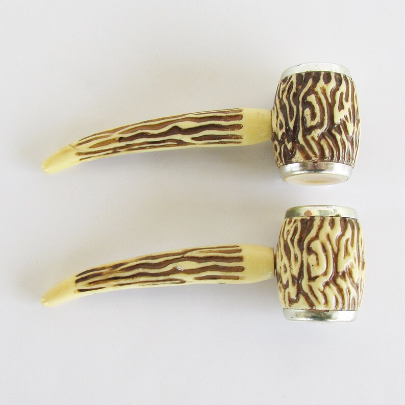 Kitschy Mid Century Corn Cob Pipe Salt & Pepper Shakers Etsy