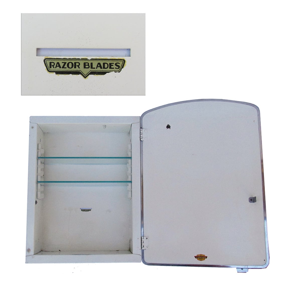 1930s40s Lawson Mirrored Medicine With Glass Shelves Etsy