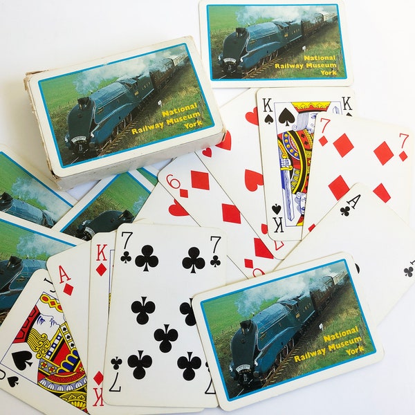 Railroad Deck of Playing Cards Etsy