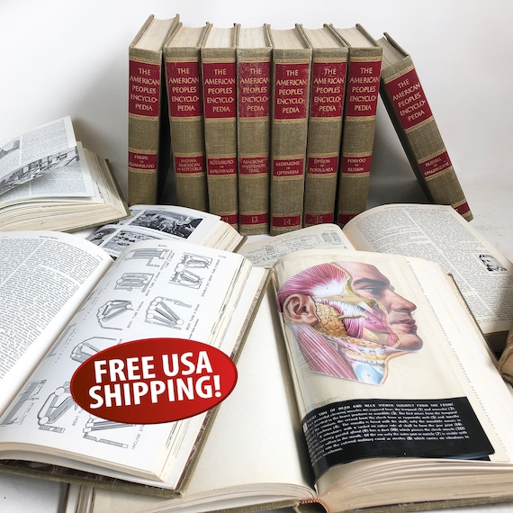 洋書 THE AMERICAN PEOPLES ENCYCLOPEDIA ①前半 The American Peoples Encyclopedia - 1954 Edition by Spencer Press