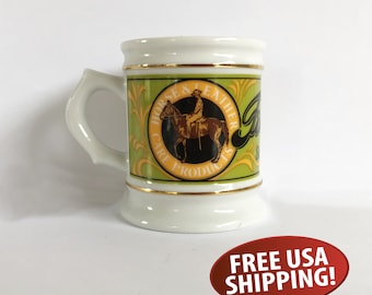 Fieling's Saddle Soap Mug: 1980s Franklin Porcelain Collectible
