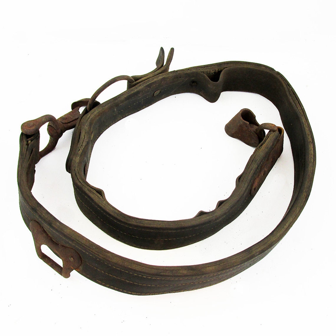 Old Weathered Leather Plow Horse Harness Plow Horse Rig Etsy