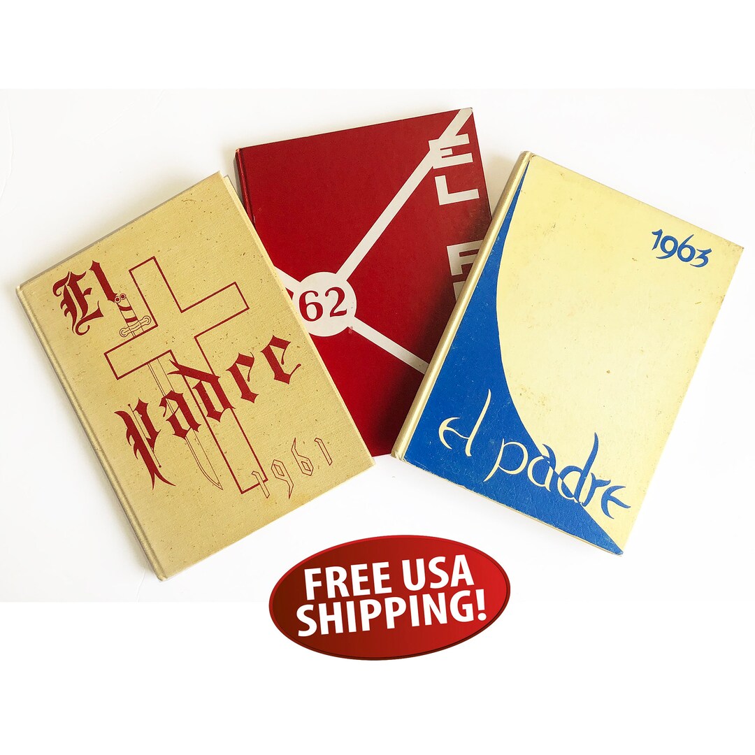 Carmel High School Yearbook 1961 1962 or 1963 El Padre Etsy