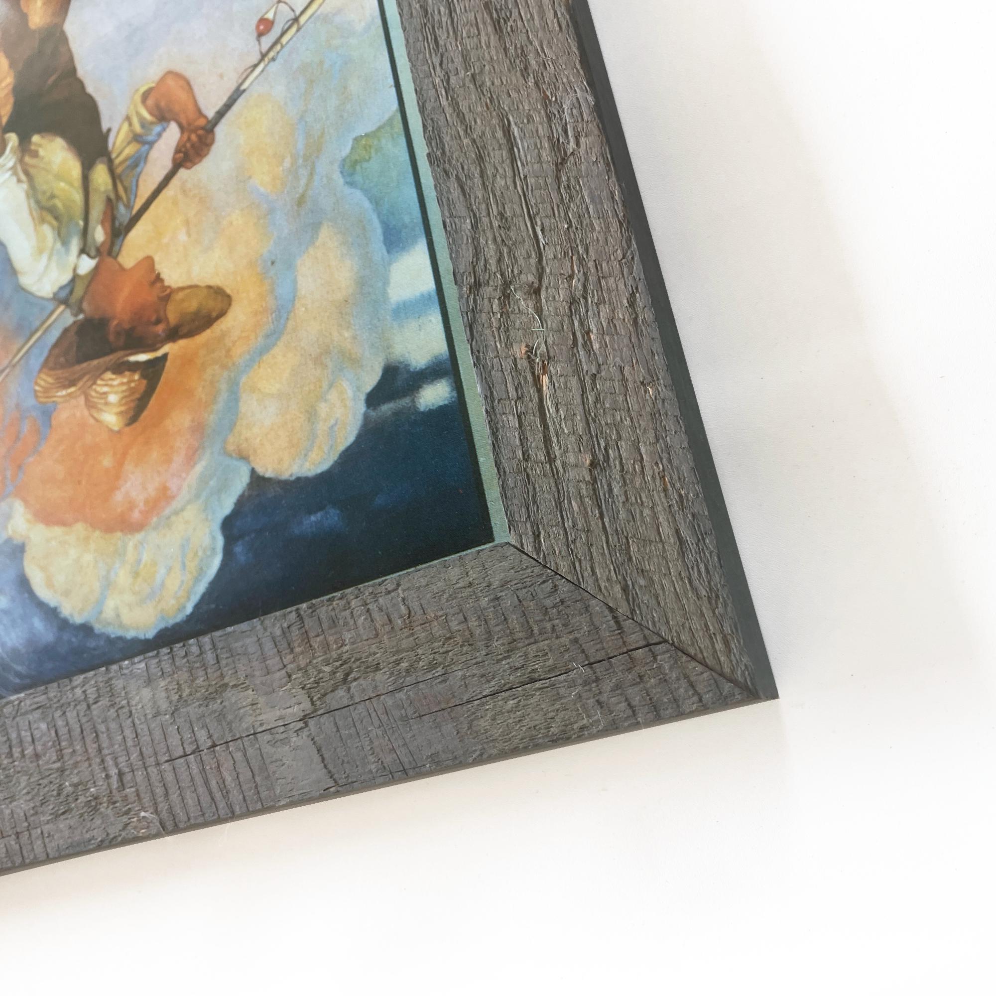 Vintage Coca-cola Framed Print: N.C. Wyeth Boy Fishing With Dog - Etsy