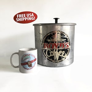 1950s Boyd's Coffee Coffee Storage Canister, Restuarant Coffee
