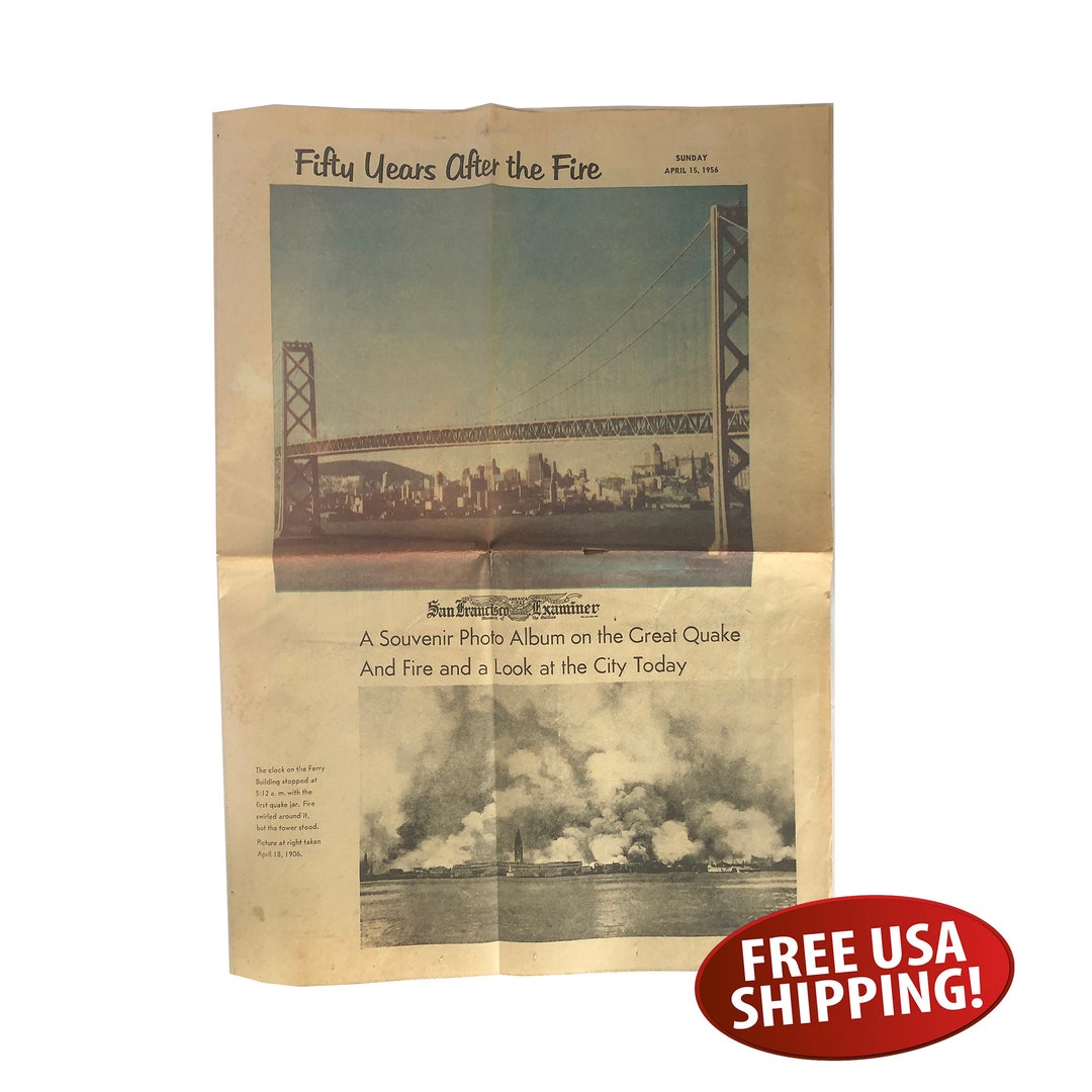 San Francisco Examiner Newspaper - April 15, 1956 Special
