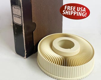 Vintage S-100 Rotary 35mm Slide Projector Tray: GAF, Sawyer's, Sears, Wards