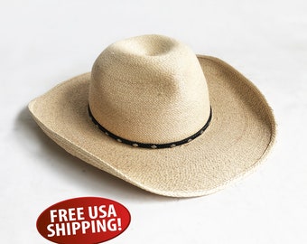 Palm Leaf Cowboy Hat - Etsy