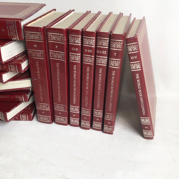 1983 World Book Encyclopedia, Individual Volumes, Red Hardcover - Etsy