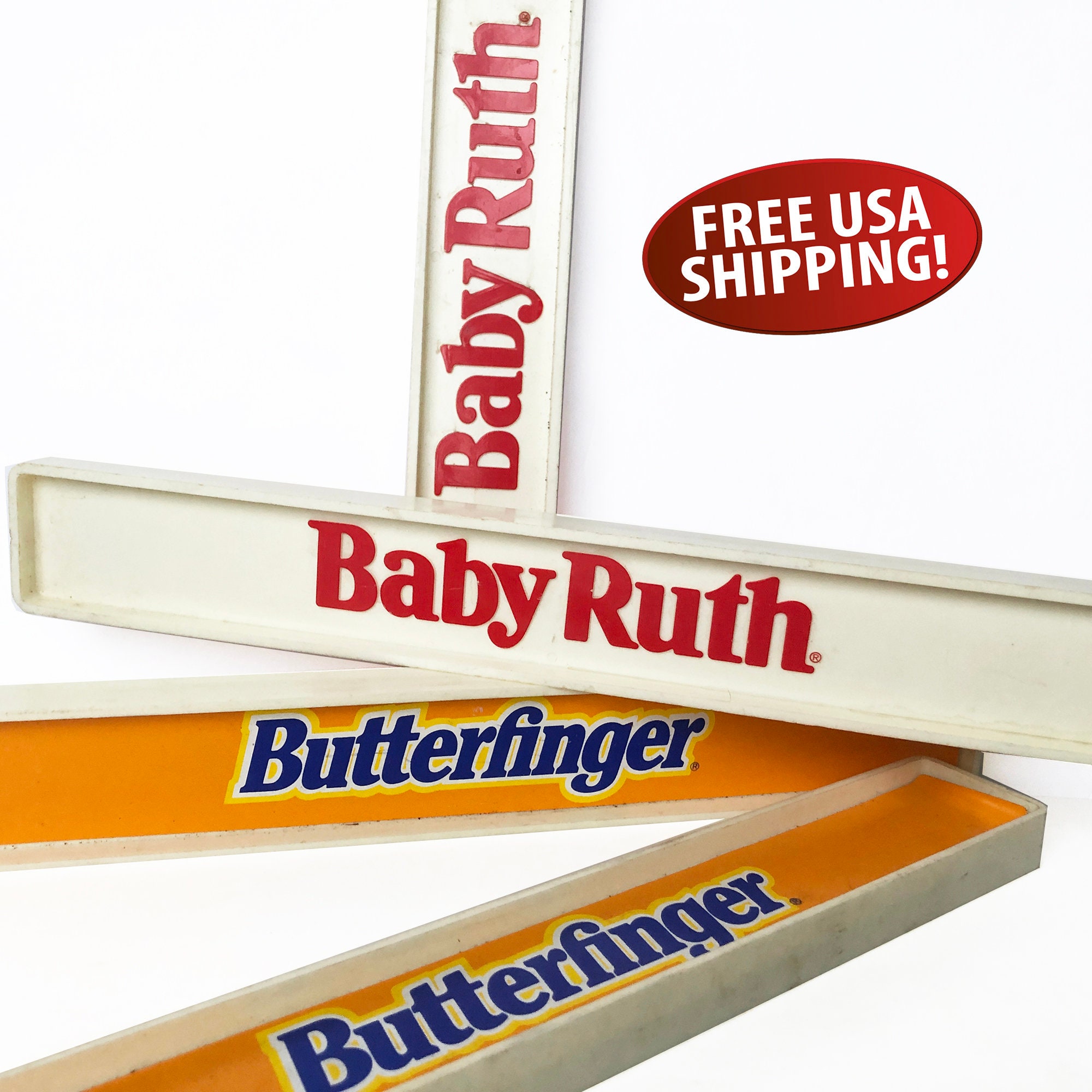 限定版 Vintage Baby Ruth & Butterfinger Candy Point-of-purchase 看板