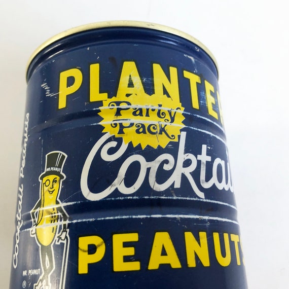 1960年代のヴィンテージプランターズカクテルピーナッツ缶：ミスター
