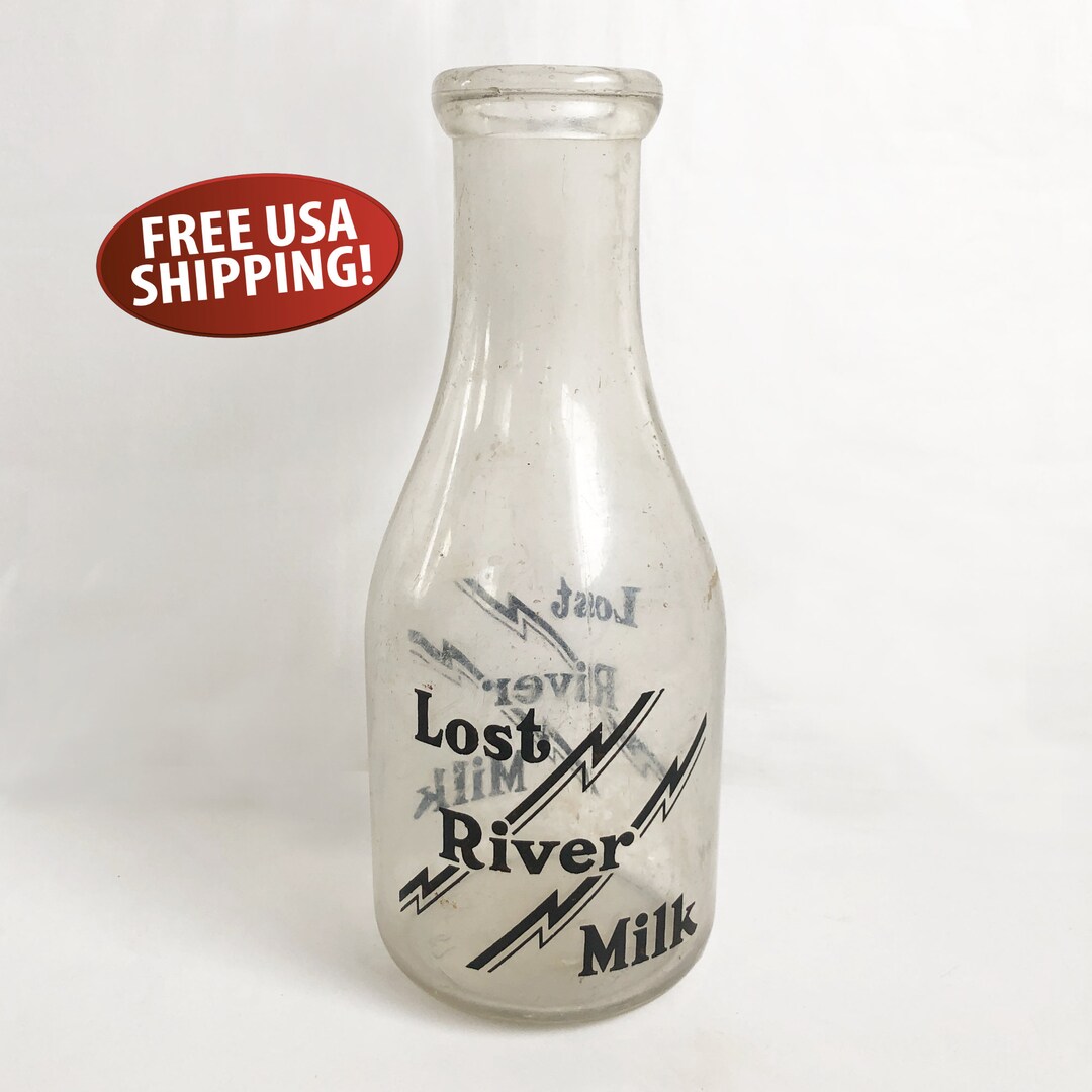 1940s Lost River Milk Bottle, One Quart Milk Bottle From Lost River