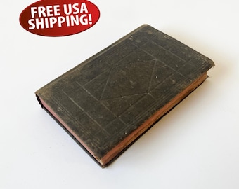 Antique 1884 Danish New Testament Bible, Pocket Size