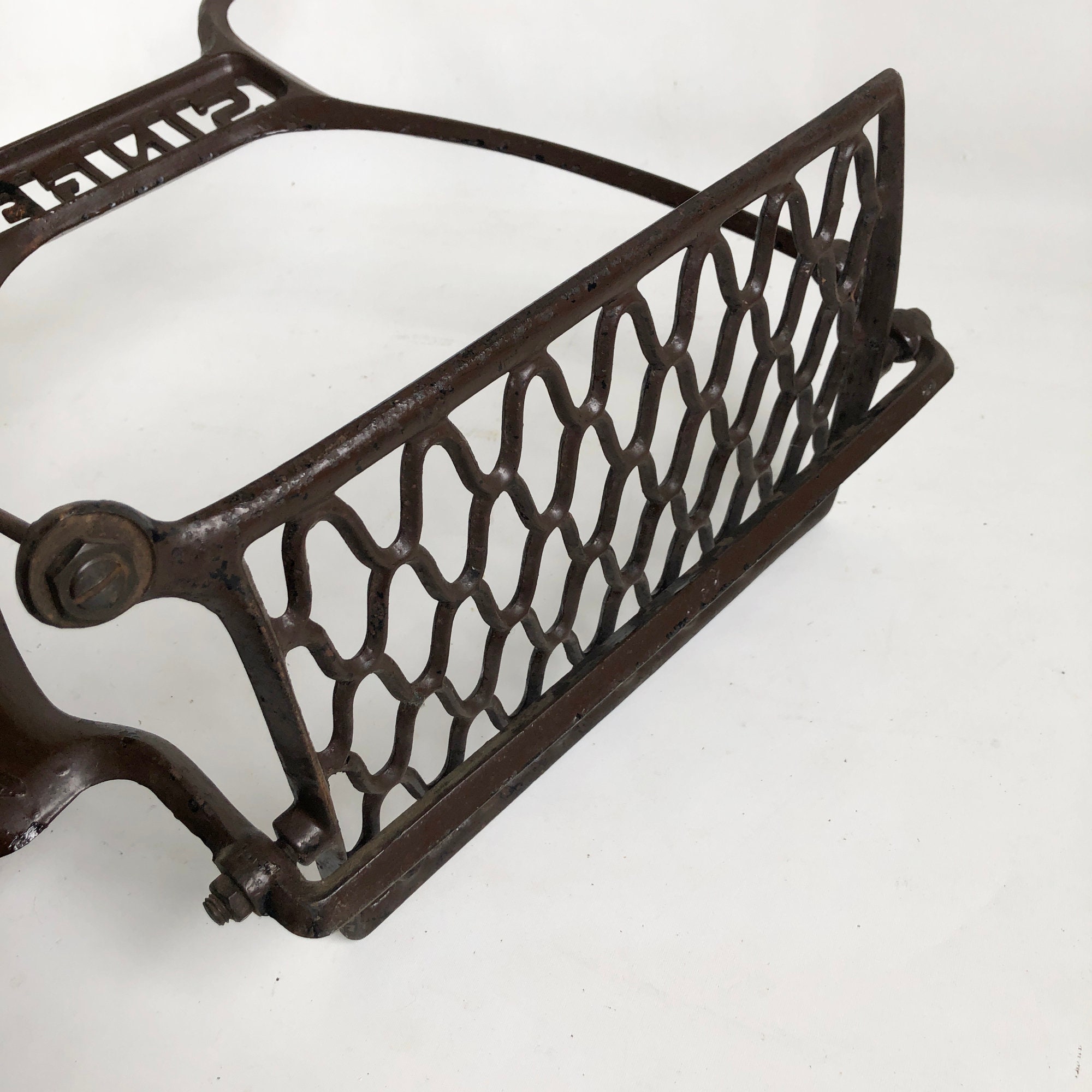 Antique Cast Iron Singer Treadle Sewing Machine Frame, Foot Pedal