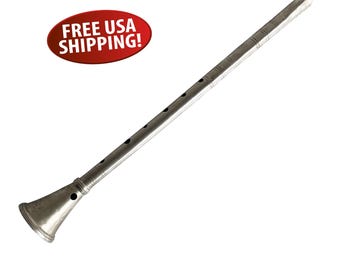 Antique English-style Flageolet Whistle: Tin Whistle, Fipple Flute, Pipe