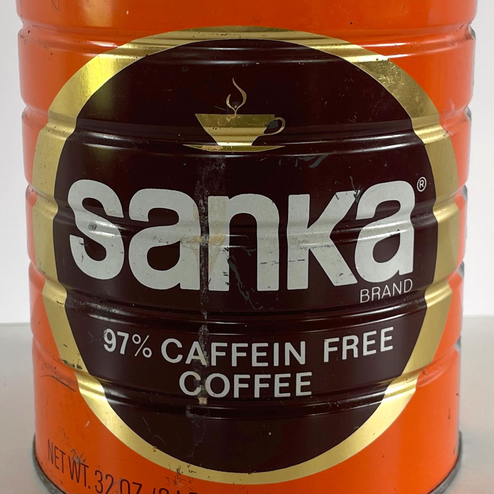 1960s Sanka Coffee Tin: Retro Kitchen Storage, Farmhouse Decor - Etsy