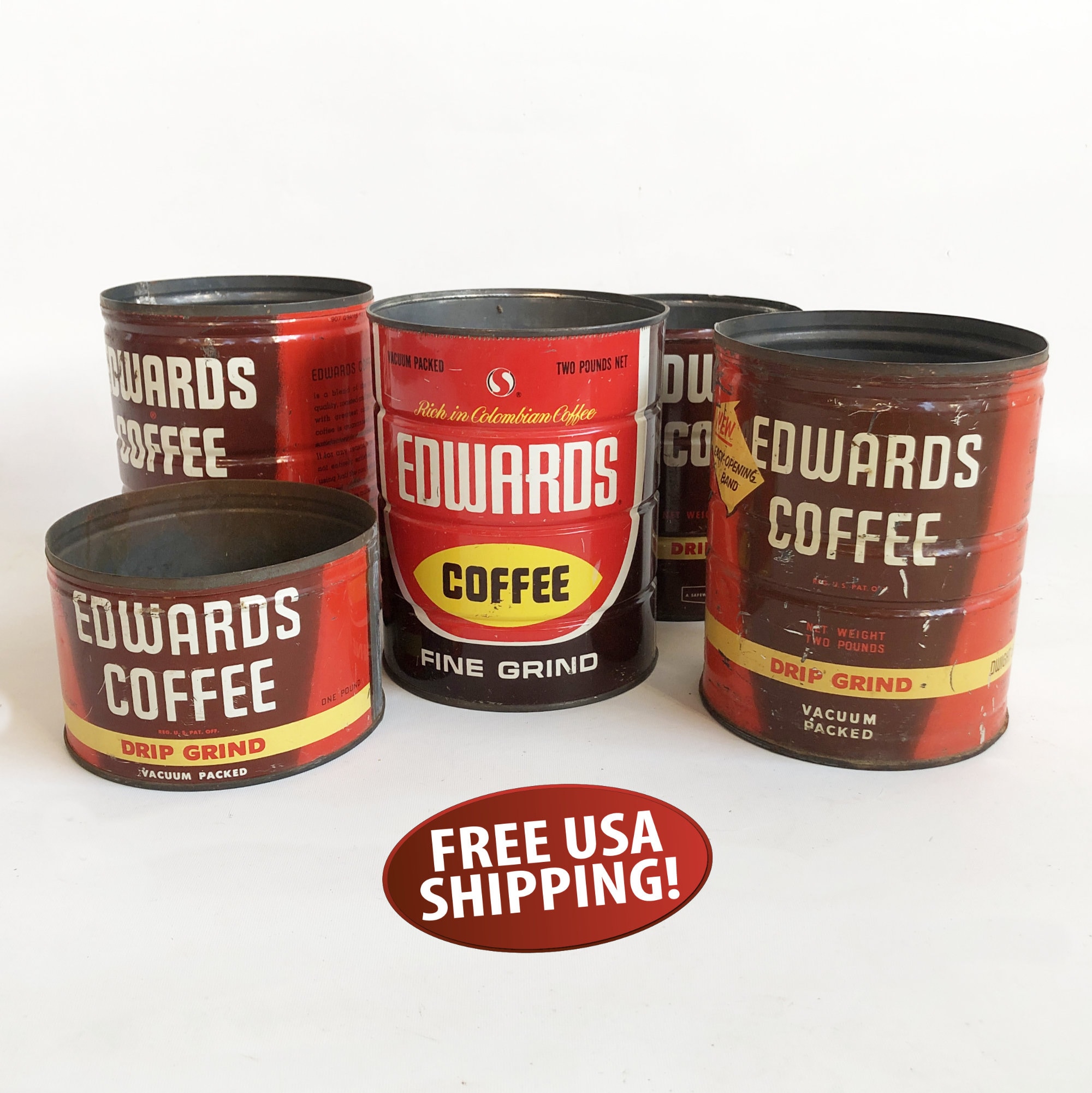 Old coffee can - Etsy 日本