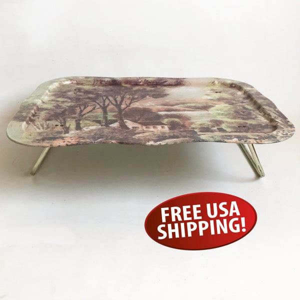 Metal Lap Tray With Folding Legs Etsy