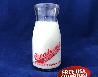 1940s Broadview Dairy Milk Bottle: Vintage Spokane, WA Collectible