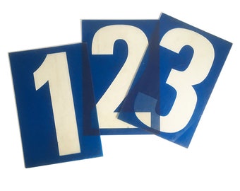 Large 20&quot; Vintage Plexiglass Gas Station Sign Number, Back-Lit Sign Number, Industrial Number, Man Cave Decor