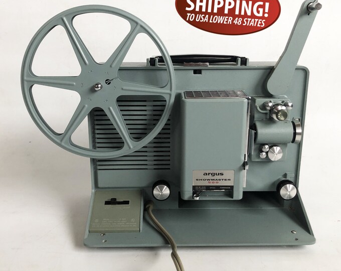 Argus Showmaster Working Mid Century Argus Showmaster 500 8mm Film Projector, Compact ...