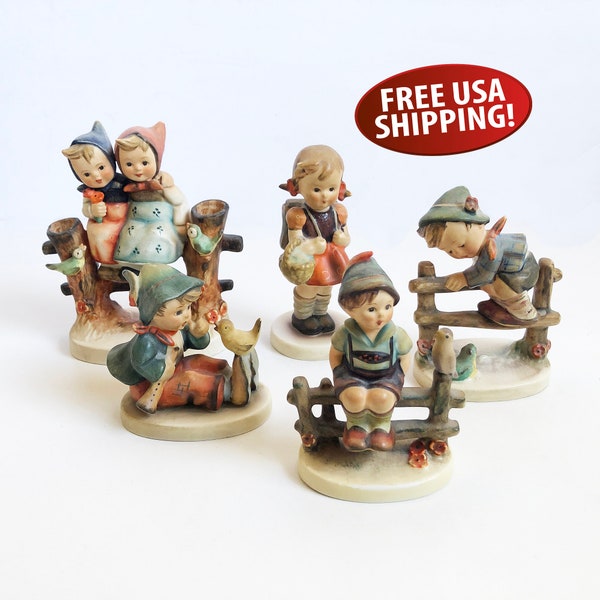 Mid-century W. Goebel M. J. Hummel Figurine, Hand-painted Figurine, Made in West Germany