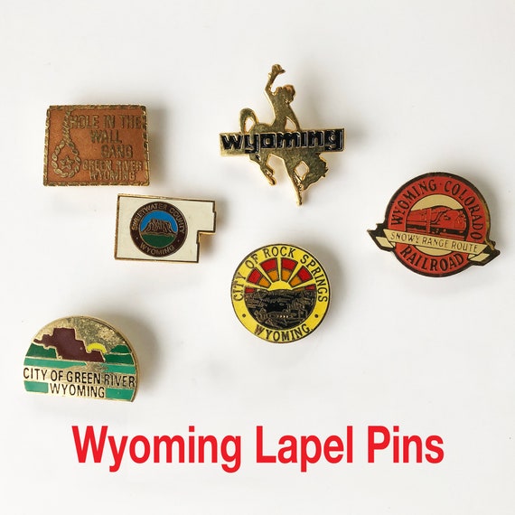 Hat Lapel Push Pin Tie Tac State of Wyoming NEW