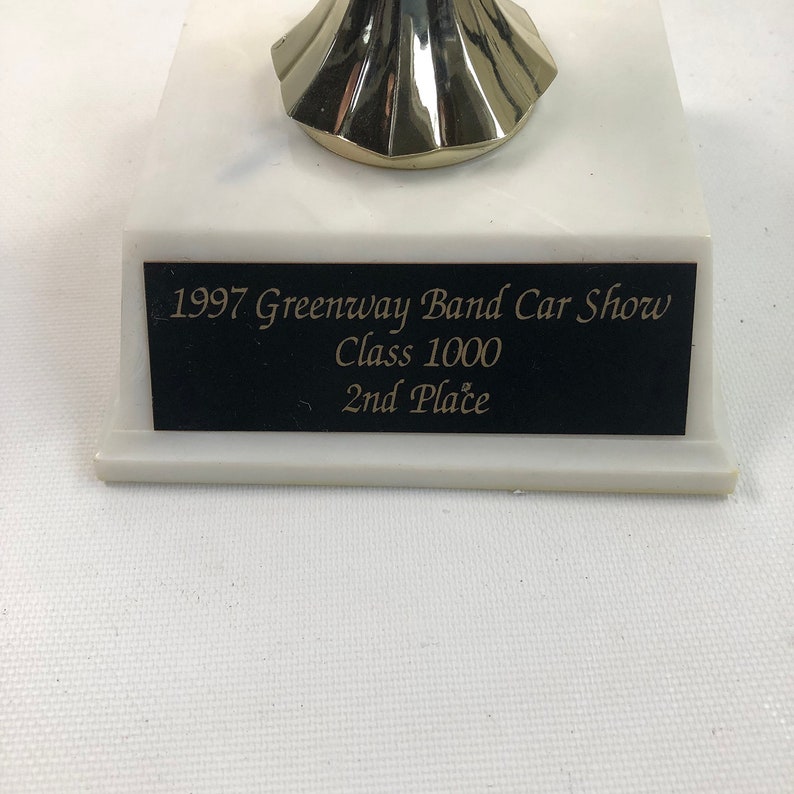 Vintage Car Show Trophy, Car Lover Gift, Man Cave Decor FREE USA SHIPPING image 6