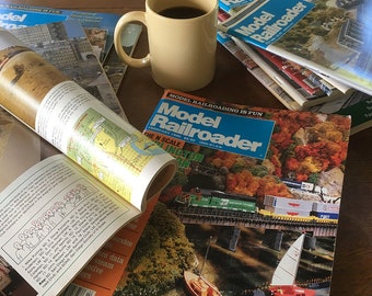 Vintage Model Railroader Magazine Bundle: 1980s-90s Back Issues