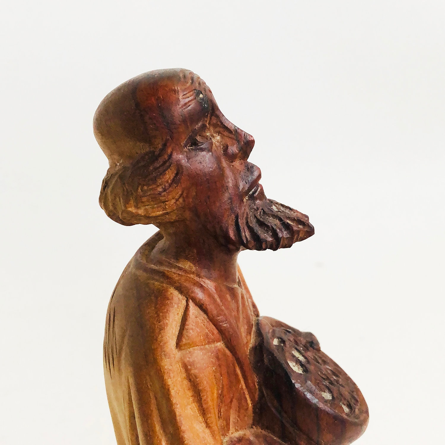 Vintage Hand geschnitzte hölzerne Figur Wandern Pilger | Etsy