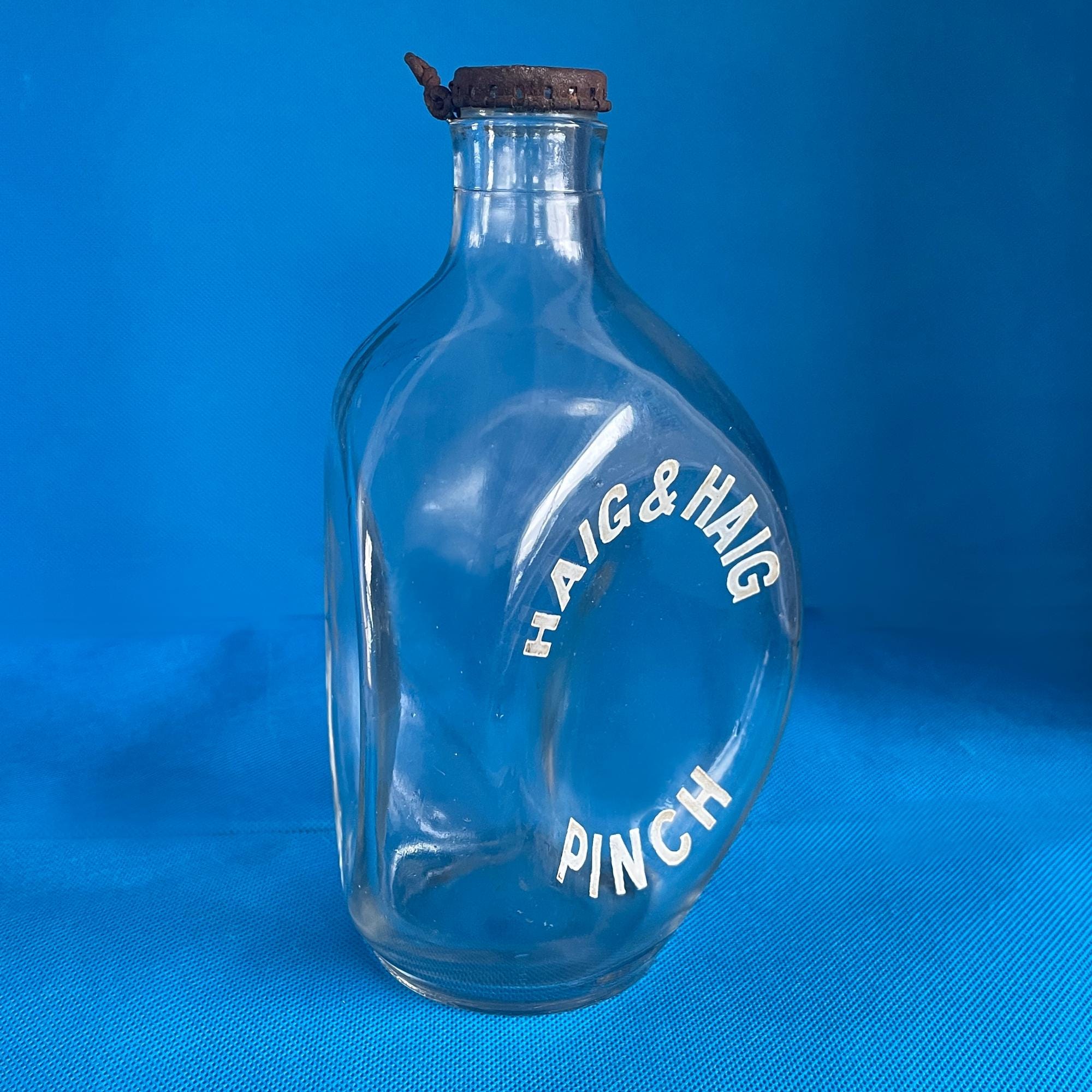 Vintage Haig & Haig Pinch Scotch Bottle, 1940s Bar Decor - Etsy