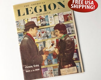 Original January 1959 The American Legion Magazine, USA Veteran's Magazine, Veteran Gift