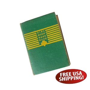 1945 Girl Scout Hand Book, Girl Scouts of USA Memorabilia, Girl Scout Collectible, Official Girl Scout Handbook