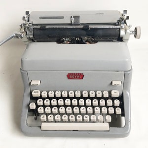 Replacement Parts for a Late 1950s Royal Standard Typewriter, Salvaged Typewriter Parts, Panels and Rubber Feet, Typewriter Repair Parts