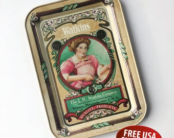 Watkins 125th Anniversary Tray: 1920s Advertising Art Litho