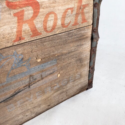 1962 White Rock Sparkling Beverages Wooden Crate from Brooklyn, New York shops - Fairy Graphics, Rustic, Distressed, Farmhouse Decor