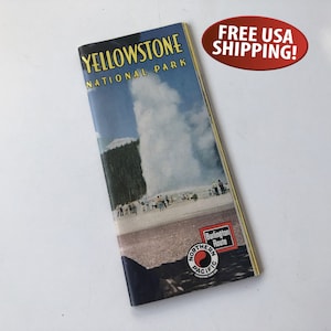 1941 Northern Pacific - Burlington Route Yellowstone National Park Brochure, Railroadiana, Railroad Collector, Train Advertising