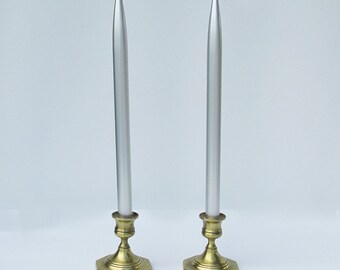 A Pair of Vintage Aluminum "Lifetime Candles" - Never Been Used