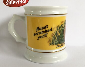 Vintage Bon Ami Soap Mug: 1980s Franklin Porcelain Advertising Art