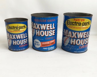 1950's Maxwell House 1 Lb Coffee Tin Unopened With Key - Etsy