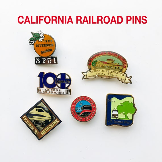 Vintage California Railroad Lapel Pin, Hat Pin, Tie T… - Gem