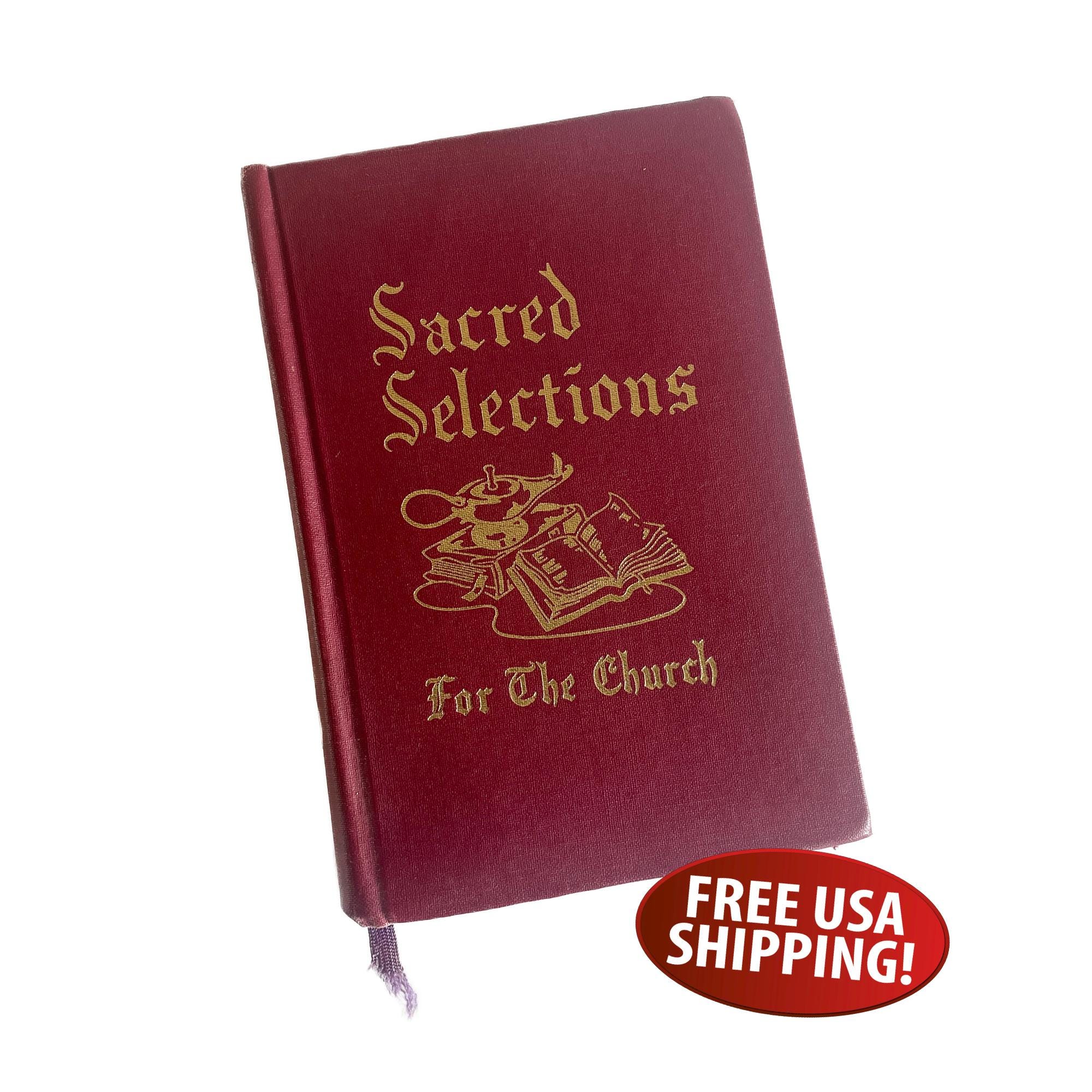 Vintage 1960s Church Hymnal, Sacred Selections, Red Hardcover - Etsy