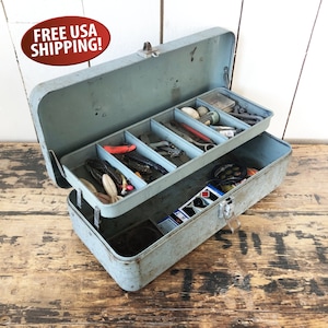 South Bend Green Worm Gear Tackle Box